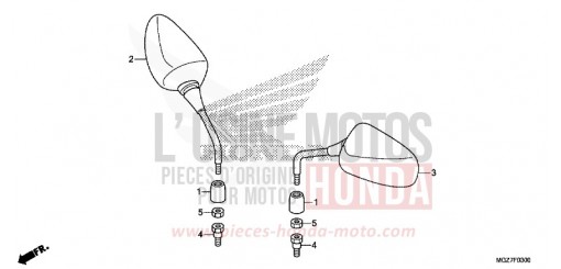 MIROIR CB500XAF de 2015